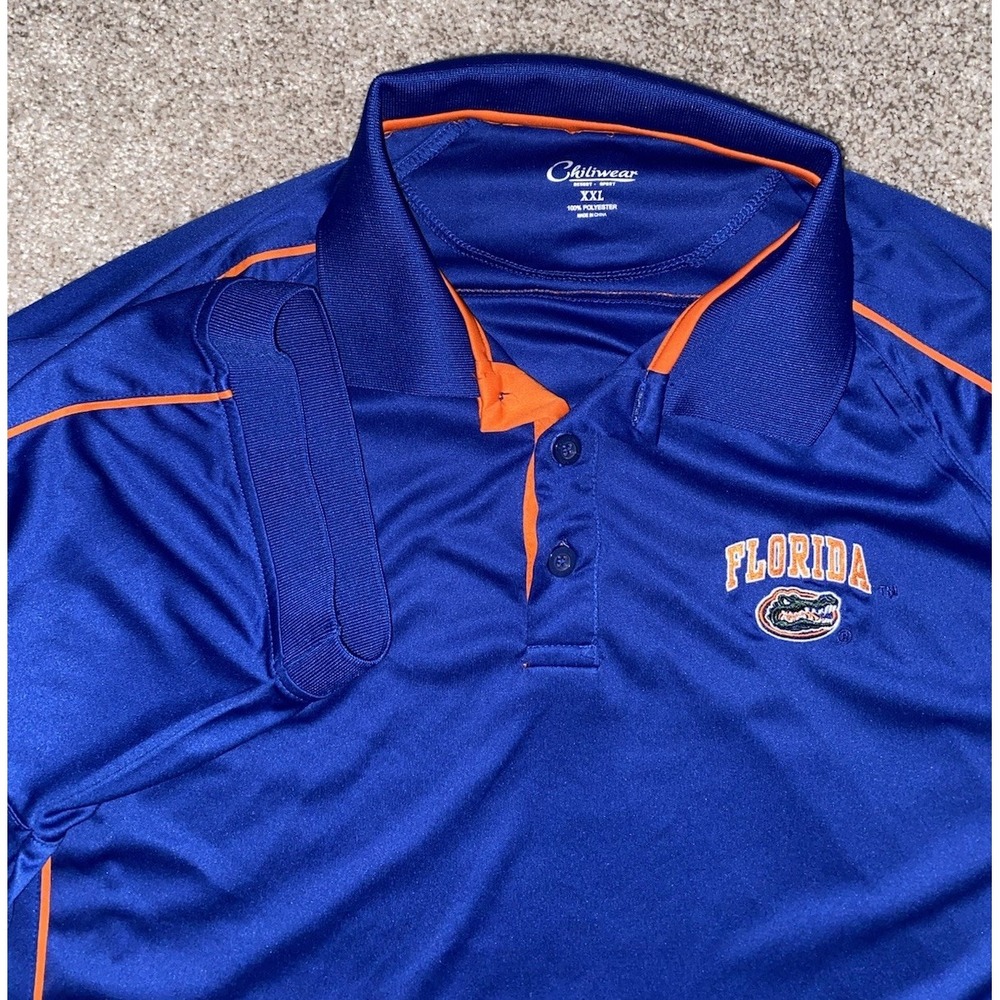 Chiliwear Florida University Gators Men's Performance Polo‎ Shirt Size XXL